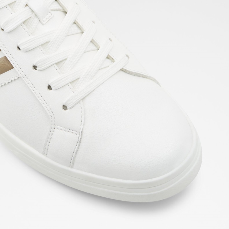 Fashion White Synthetic Smooth Malisien Low Top Sneaker Aldo