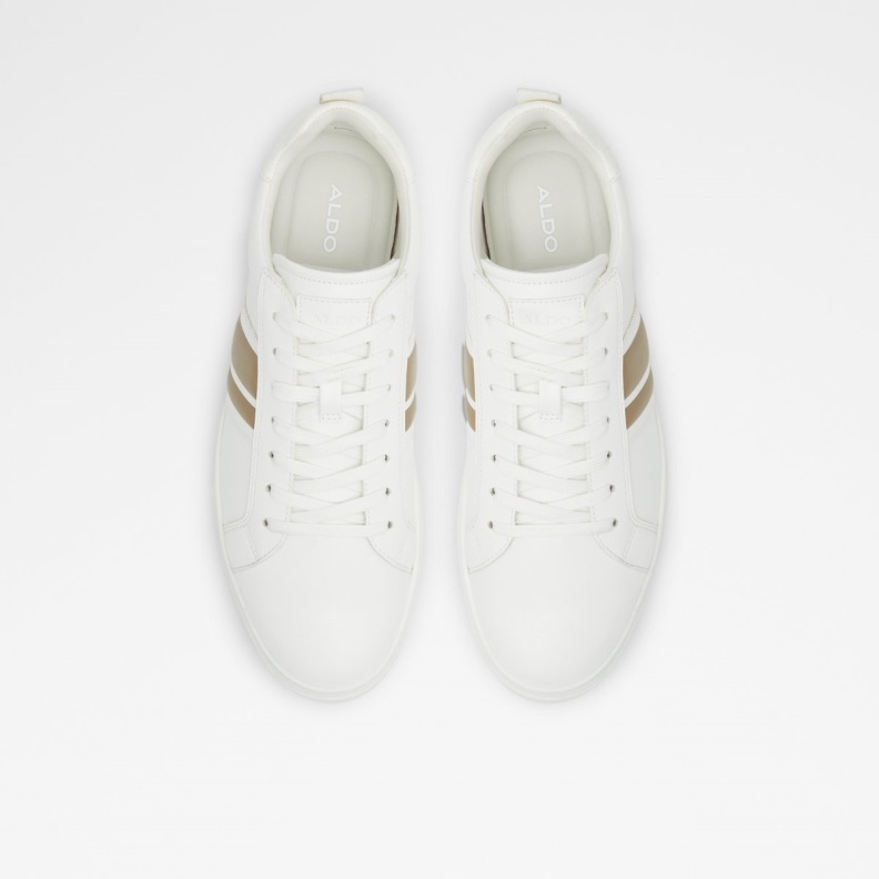 Fashion White Synthetic Smooth Malisien Low Top Sneaker Aldo