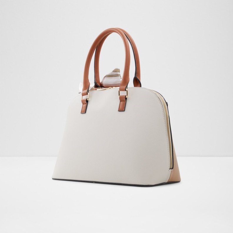 Aldo Fashion Medium Beige Mandoline Top Handle Bag