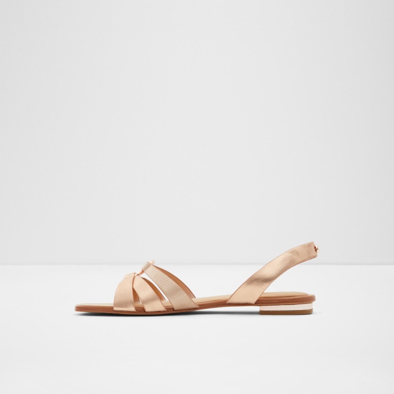 Aldo Fashion Marassi Sling Back Sandal Rose Gold