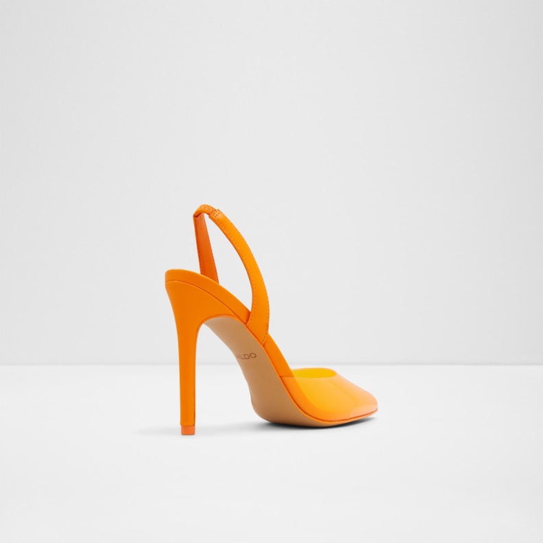 Fashion Aldo Marie Sling Back High Heel Stiletto Heel Orange