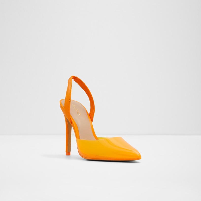 Fashion Aldo Marie Sling Back High Heel Stiletto Heel Orange