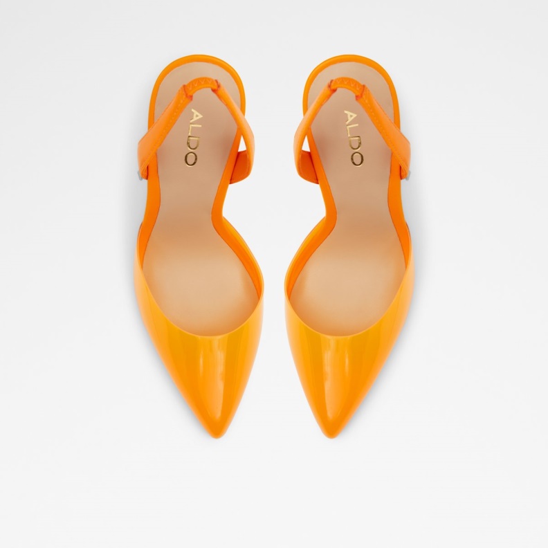 Fashion Aldo Marie Sling Back High Heel Stiletto Heel Orange