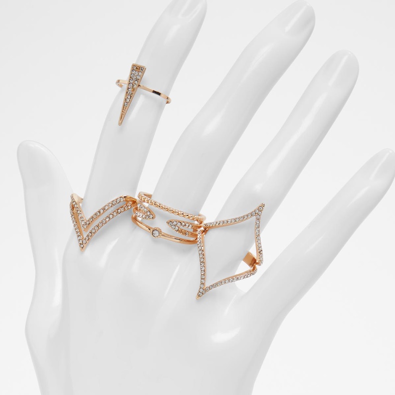 Gold-Clear Multi Masogelato Ring Fashion Aldo