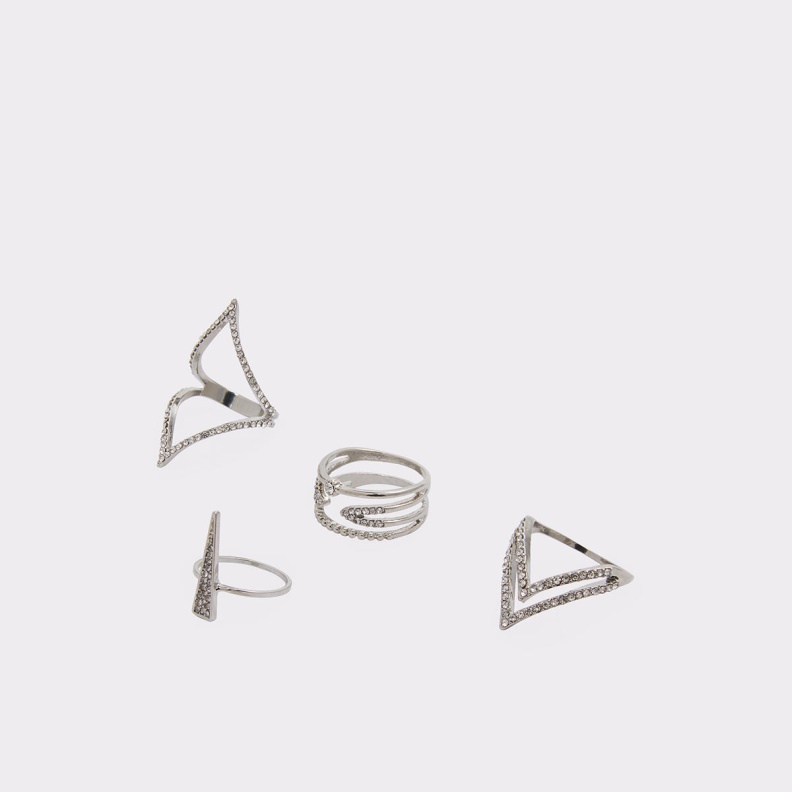 Silver-Clear Multi Fashion Aldo Masogelato Ring