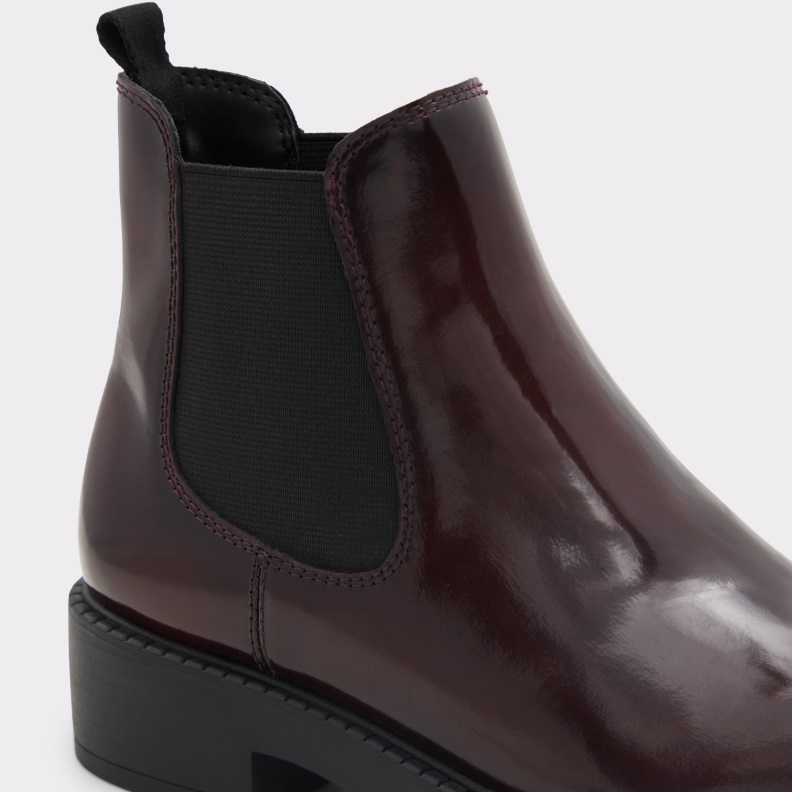 Aldo Fashion Bordo New Arrival May Chelsea Boot Lug Sole