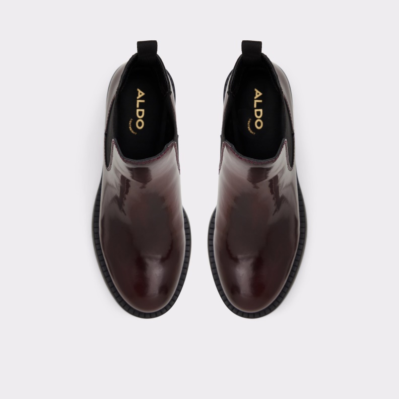 Aldo Fashion Bordo New Arrival May Chelsea Boot Lug Sole