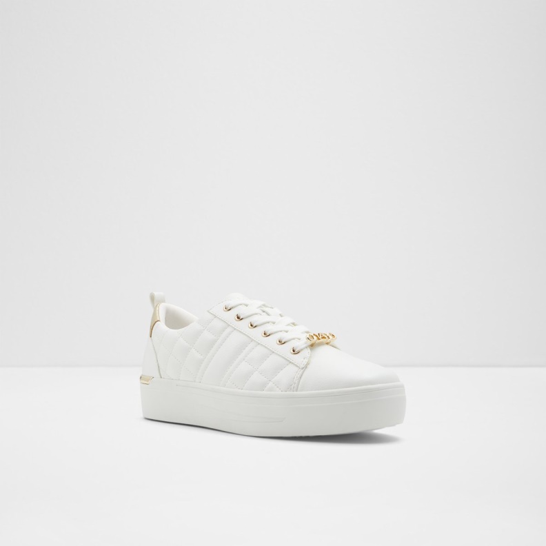 Meadow Low Top Sneaker Cup Sole Aldo Fashion White Synthetic Quilted