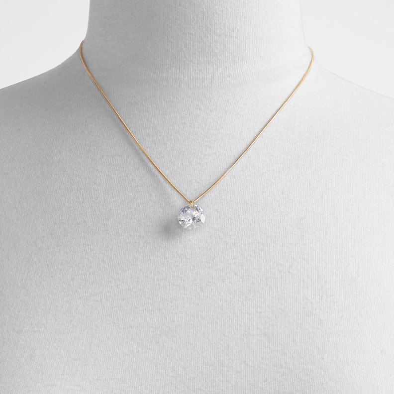 Gold-Clear Multi Aldo Fashion Mealonna Necklace