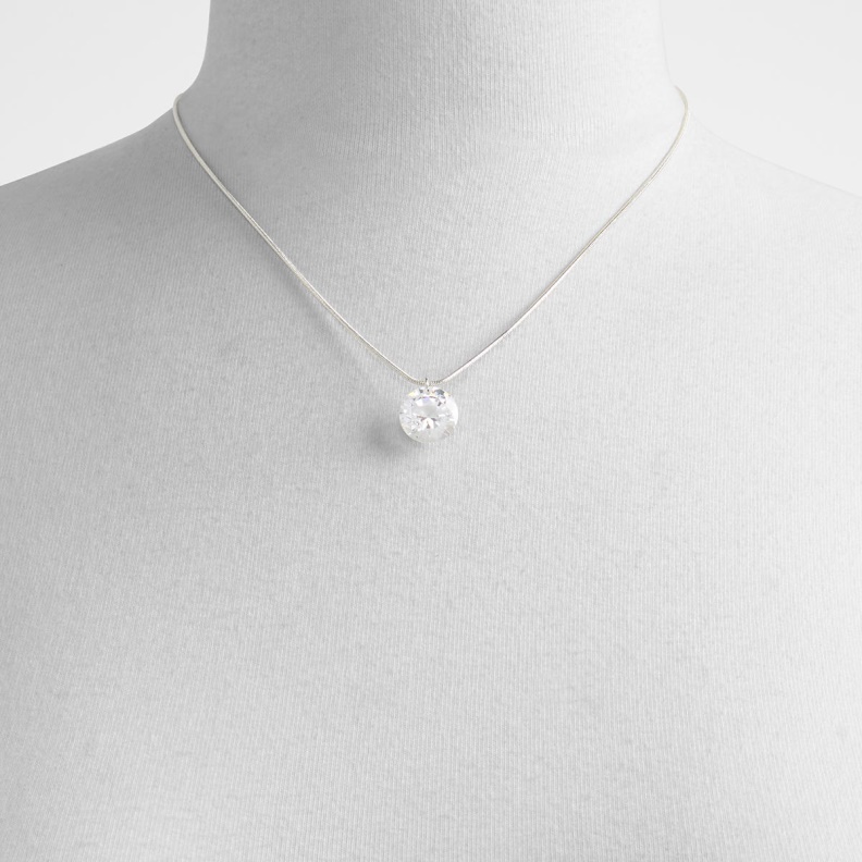 Silver-Clear Multi Mealonna Necklace Aldo Fashion