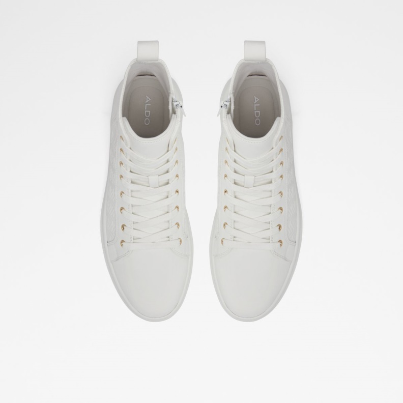 Aldo White Fashion Mirardo High Top Sneaker
