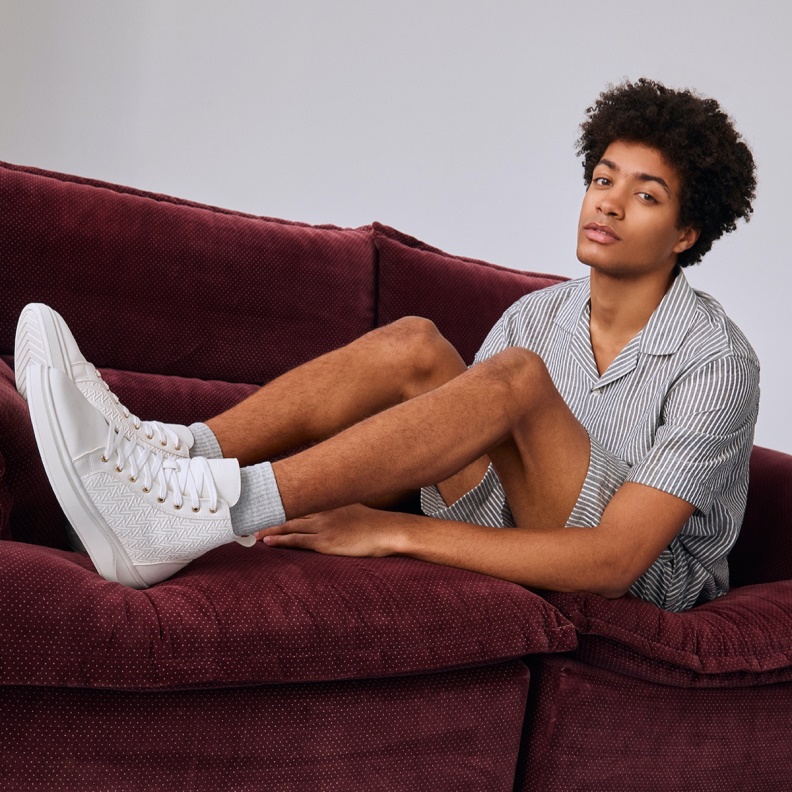 Fashion White Mirardo High Top Sneaker Aldo