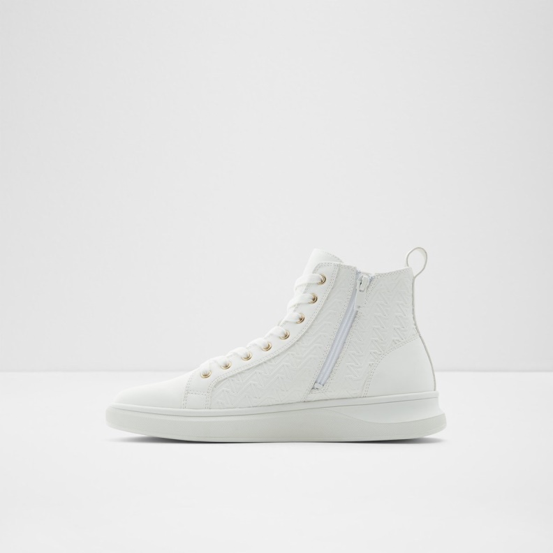 Fashion White Mirardo High Top Sneaker Aldo