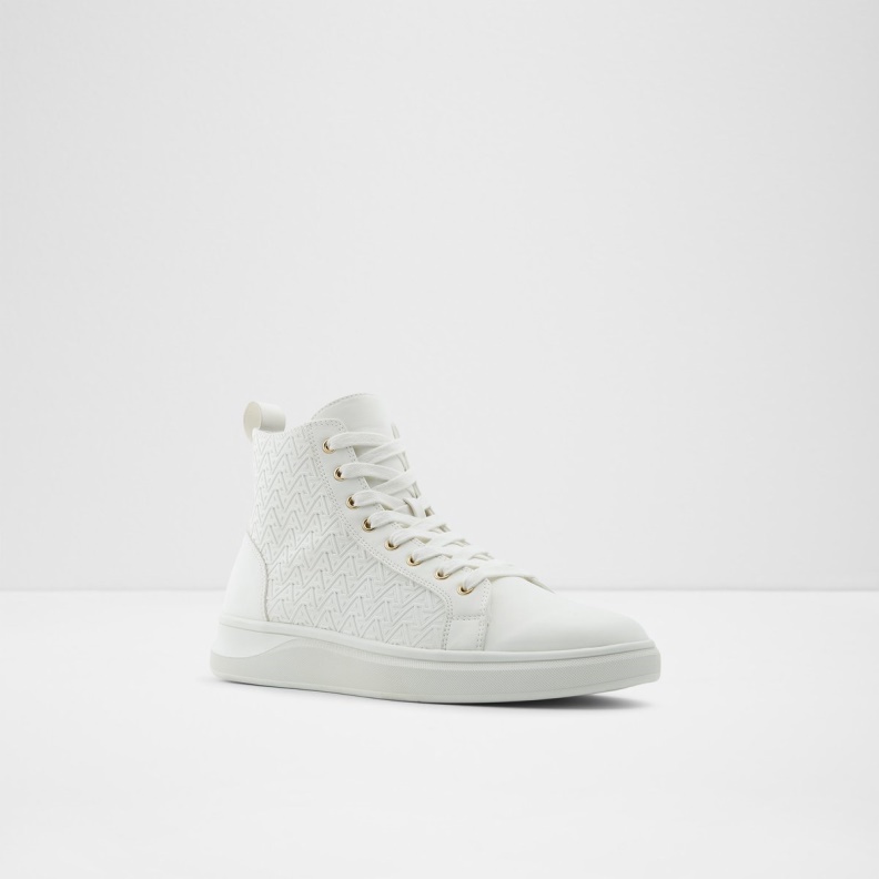 Fashion White Mirardo High Top Sneaker Aldo