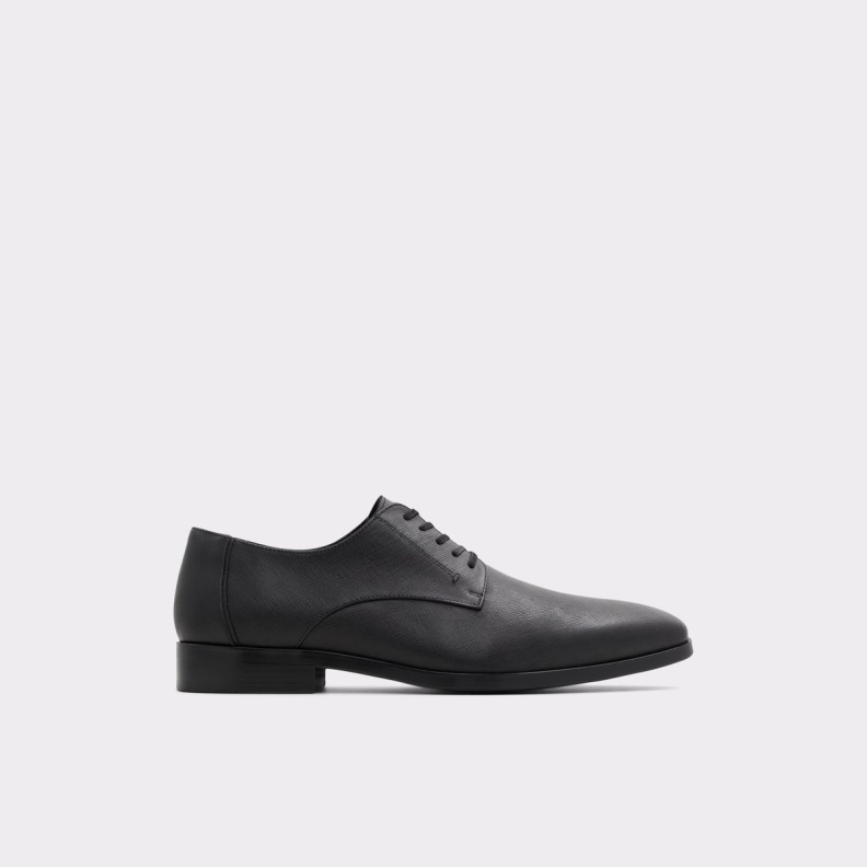 Fashion Black Leather Embossed Aldo New Arrival Montecassino Derby Shoe