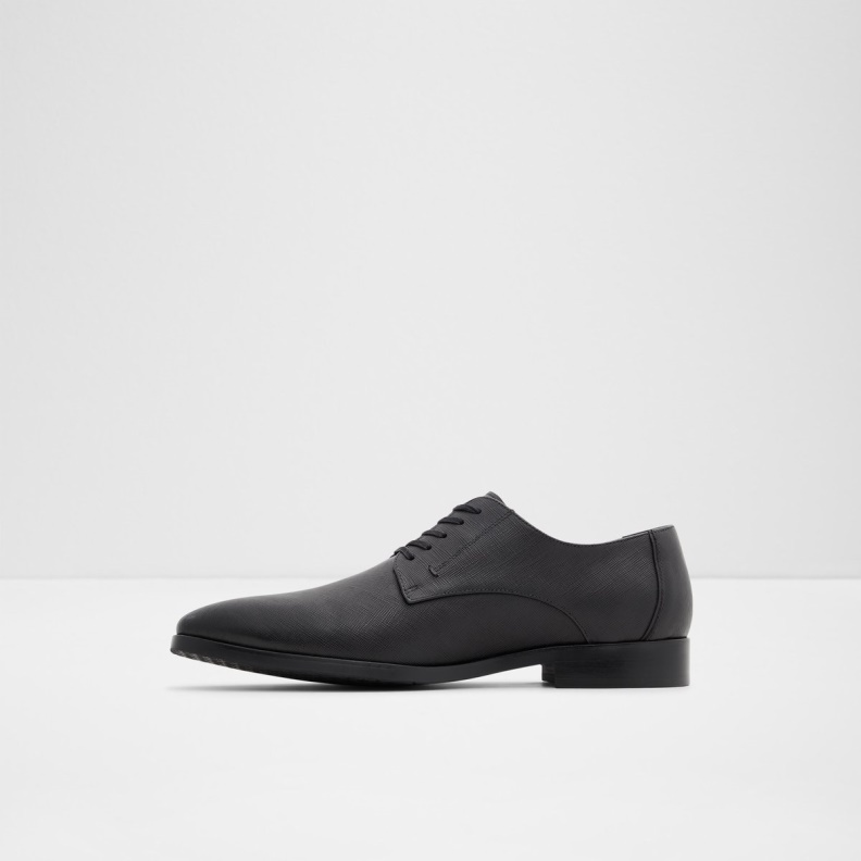 Fashion Black Leather Embossed Aldo New Arrival Montecassino Derby Shoe
