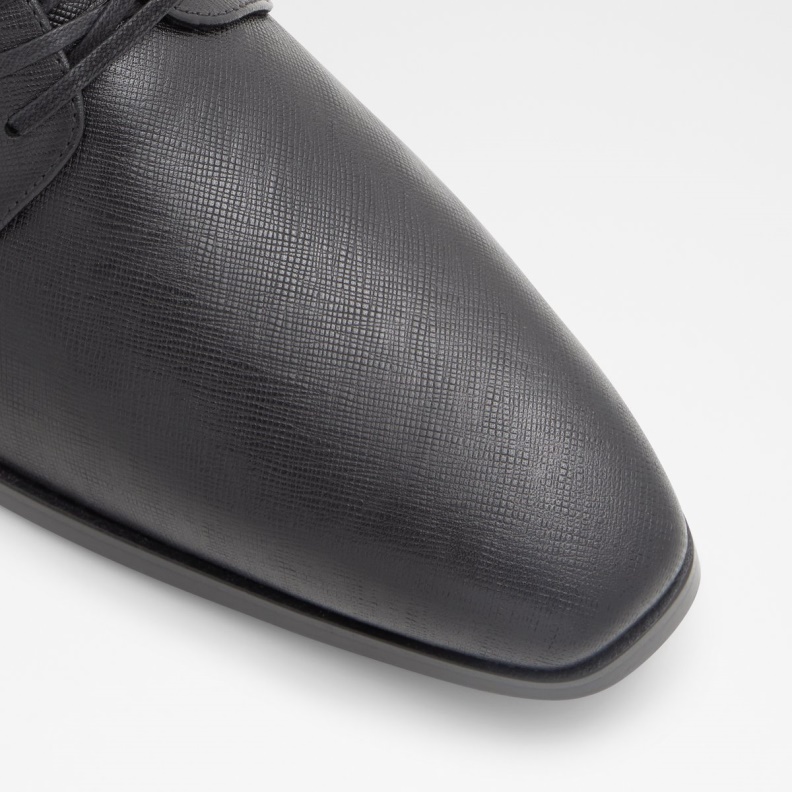 Fashion Black Leather Embossed Aldo New Arrival Montecassino Derby Shoe