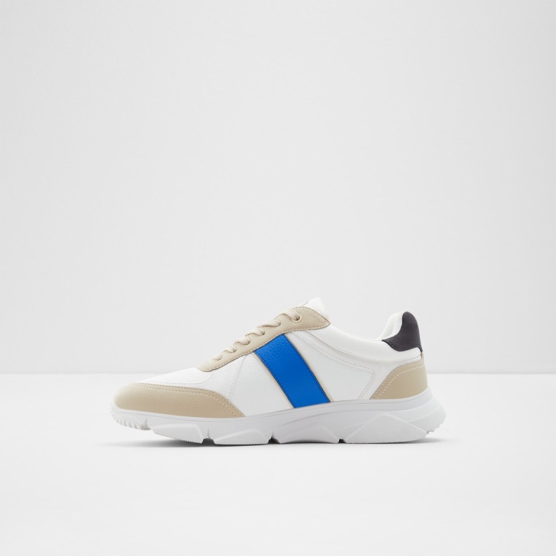 Fashion White-Navy Synthetic Mixed Material Murvaise Jogger Sole Sneaker Aldo