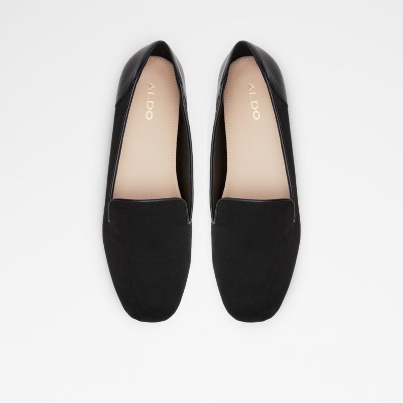 Fashion Black Textile Mixed Material Aldo Low Stock Mythimna Loafer