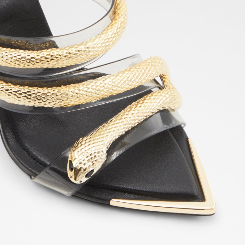 Black Fashion Aldo Najash Strappy Heeled Sandal Stiletto Heel