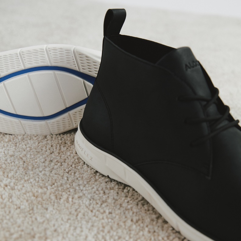 Fashion Black Aldo Namibi Lace Up Ankle Boot