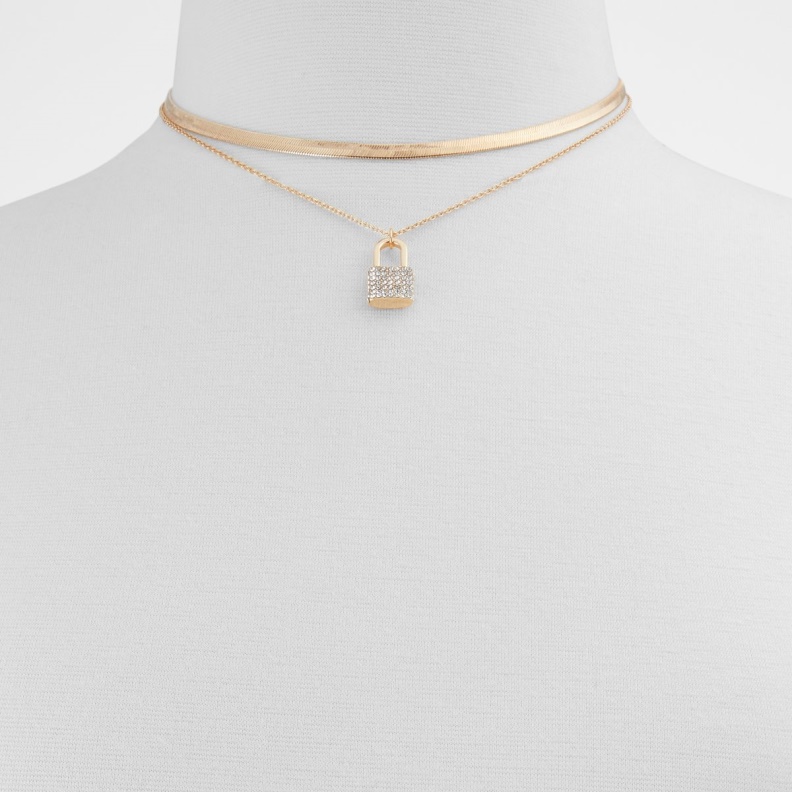 Neuve Necklace Gold-Clear Multi Aldo Fashion
