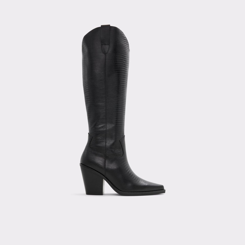 Fashion Aldo Black New Arrival Nevada Western Knee-Hign Boot