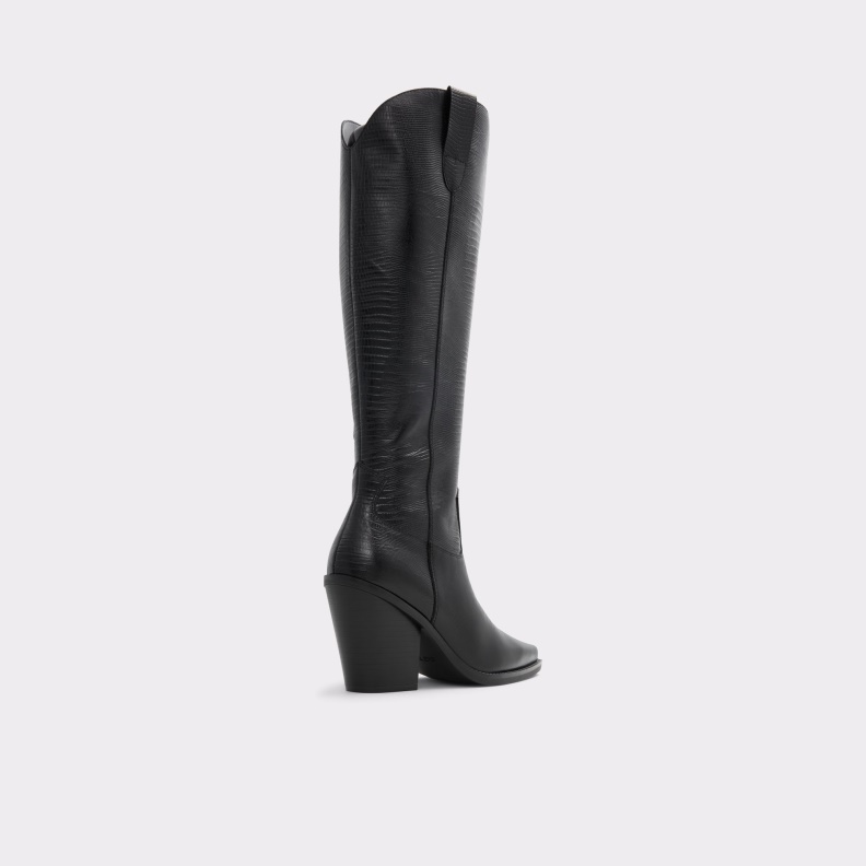 Fashion Aldo Black New Arrival Nevada Western Knee-Hign Boot