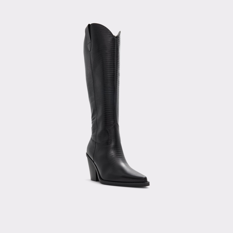 Fashion Aldo Black New Arrival Nevada Western Knee-Hign Boot