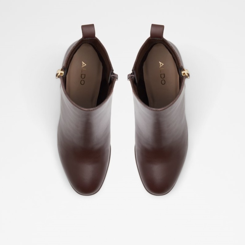 Dunkelbraunes Glattleder Aldo Fashion Noemieflex