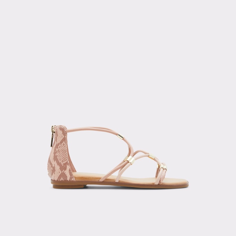 Aldo Pink Fashion Oceriwenflex Strappy Flat Sandal