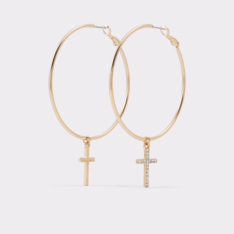 Fashion Aldo Gold-Clear Multi Last Chance Ocoitha Earrings