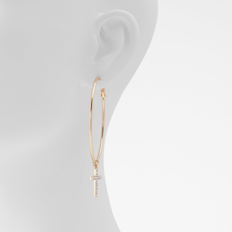 Fashion Aldo Gold-Clear Multi Last Chance Ocoitha Earrings