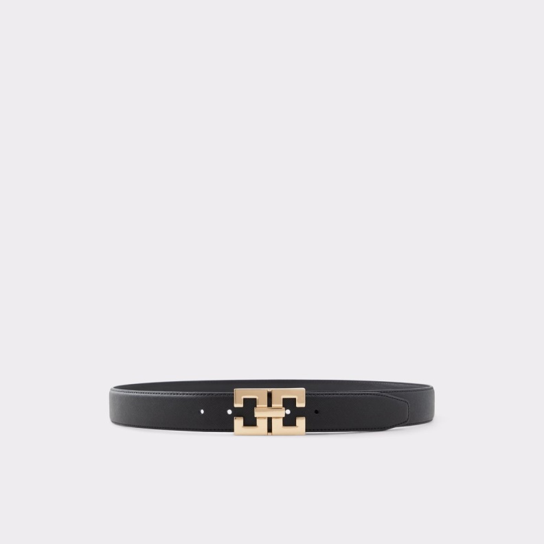 Aldo Fashion Ocynd Belt Black-Gold Multi