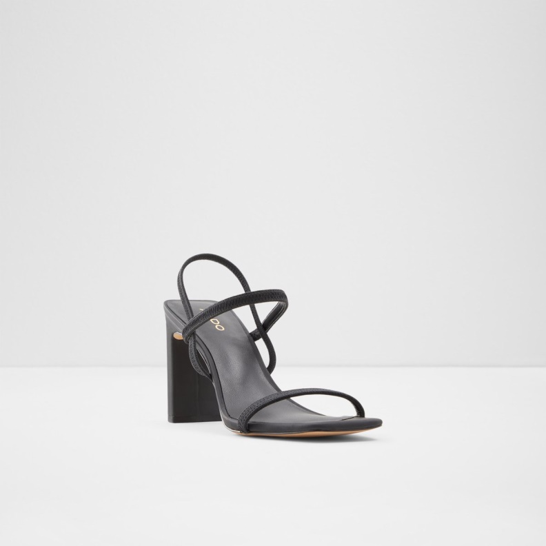 Aldo Black Fashion Okurr Strappy Heeled Sandal