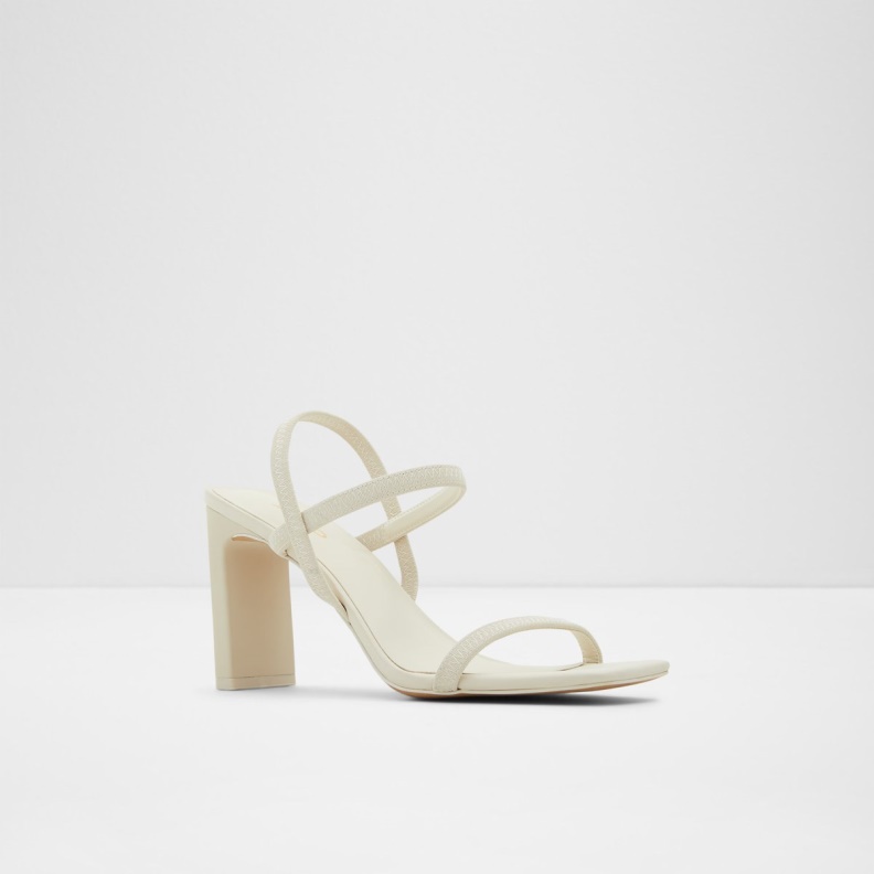 Fashion White Aldo Okurr Strappy Heeled Sandal