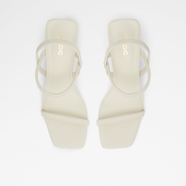 Fashion White Aldo Okurr Strappy Heeled Sandal