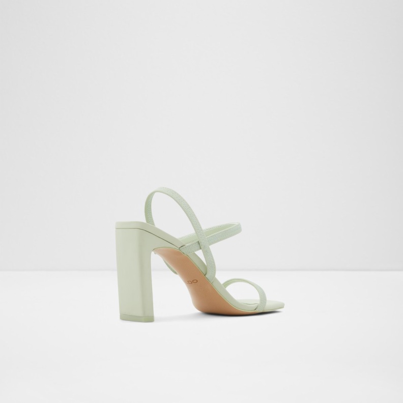 Aldo Fashion Okurr Strappy High Heel Sandal Block Heel Bright Green