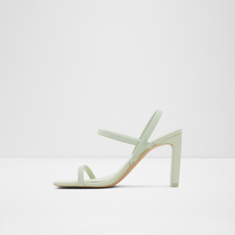 Aldo Fashion Okurr Strappy High Heel Sandal Block Heel Bright Green