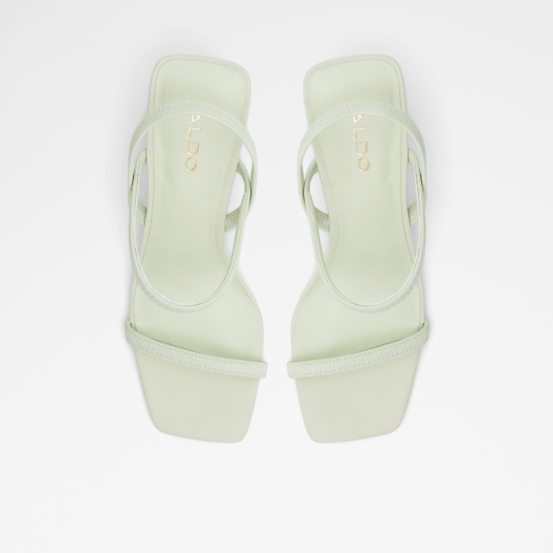 Aldo Fashion Okurr Strappy High Heel Sandal Block Heel Bright Green