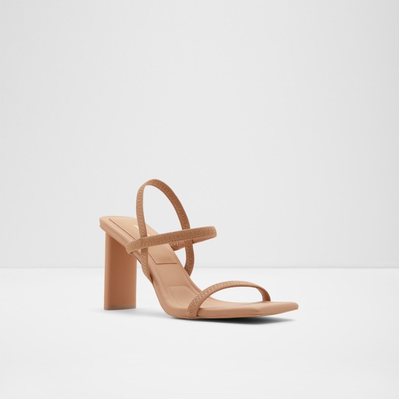 Okurra Strappy Heeled Sandal Aldo Fashion Medium Beige