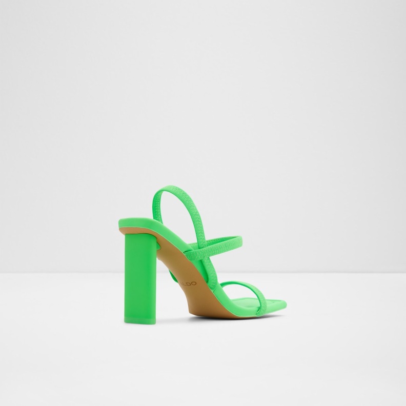Bright Green Okurra Strappy Heeled Sandal Aldo Fashion