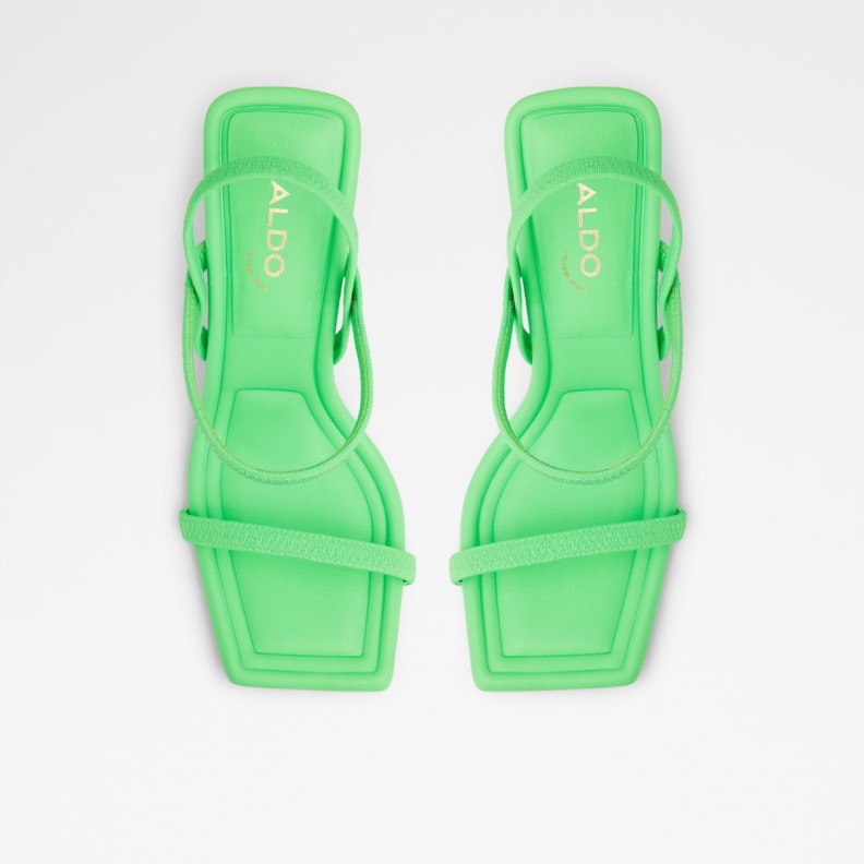 Bright Green Okurra Strappy Heeled Sandal Aldo Fashion