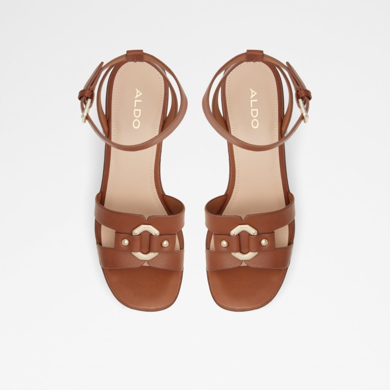 Medium Brown Aldo Fashion Onan Wedge Sandal Wedge Heel