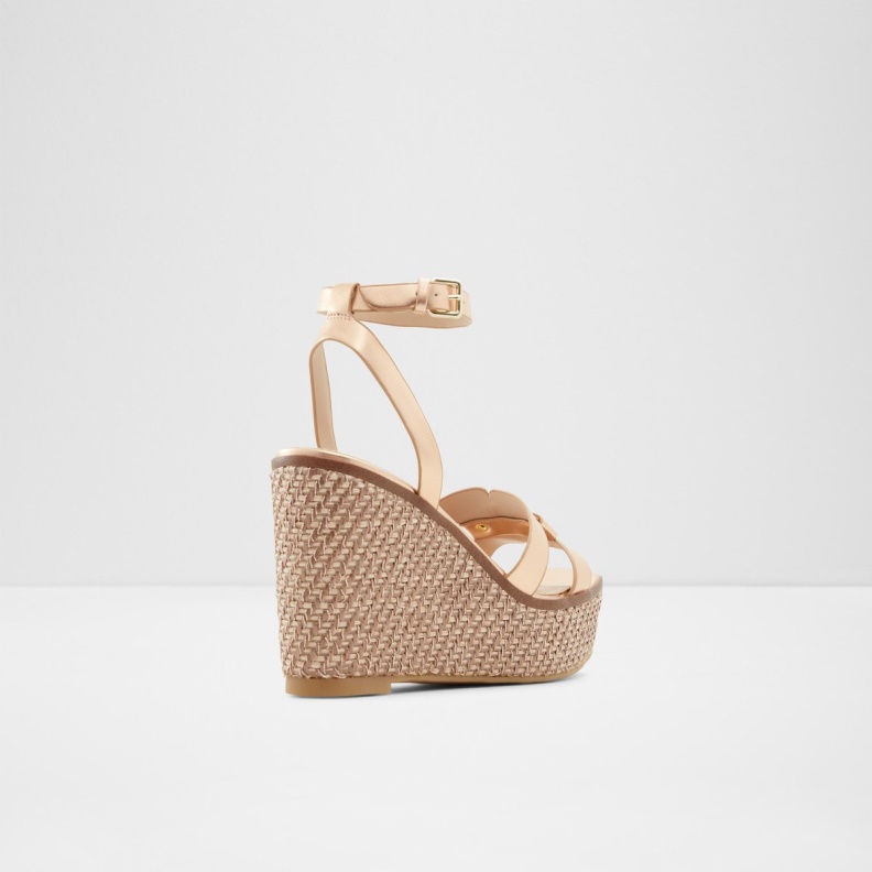 Fashion Aldo Onan Wedge Sandal Wedge Heel Pink