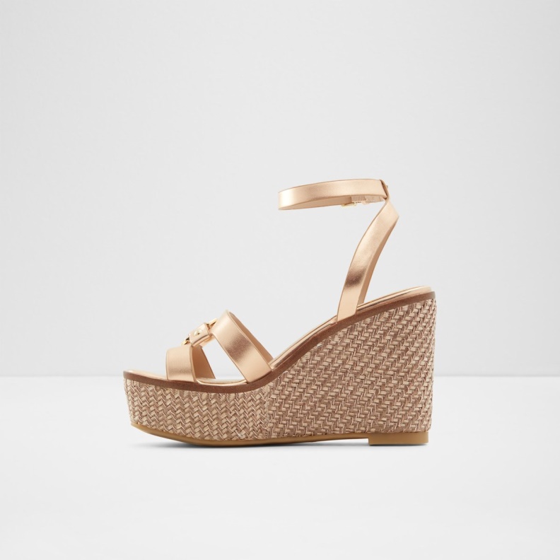Fashion Aldo Onan Wedge Sandal Wedge Heel Pink