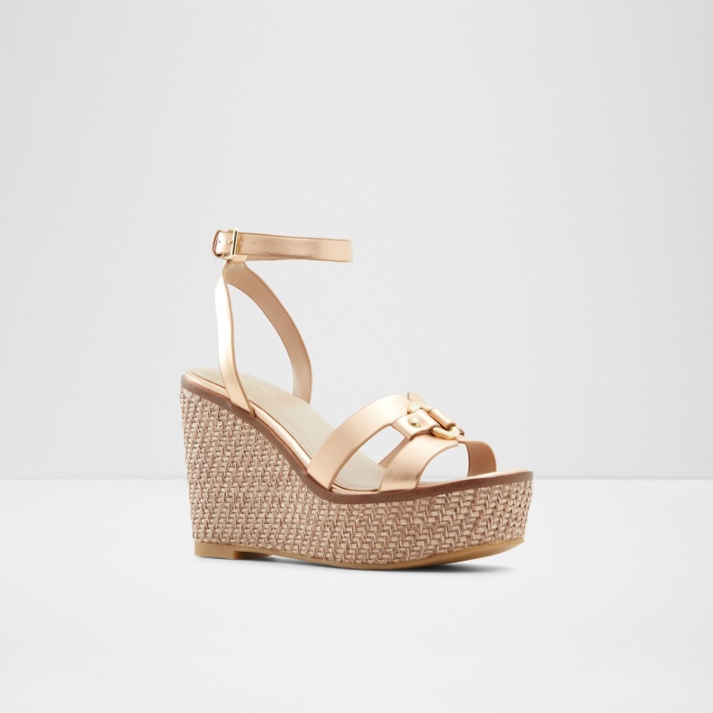 Fashion Aldo Onan Wedge Sandal Wedge Heel Pink