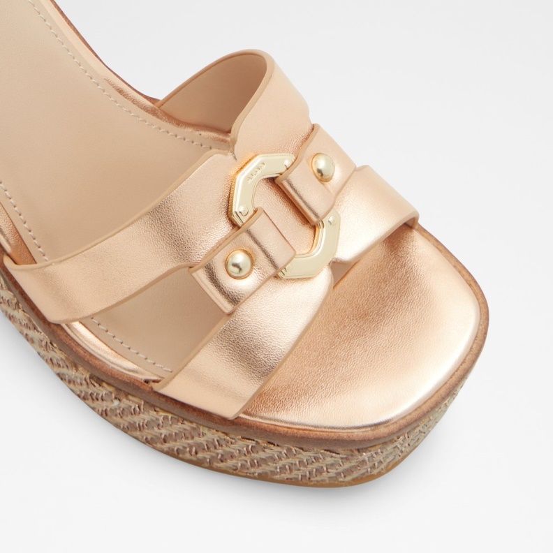 Fashion Aldo Onan Wedge Sandal Wedge Heel Pink