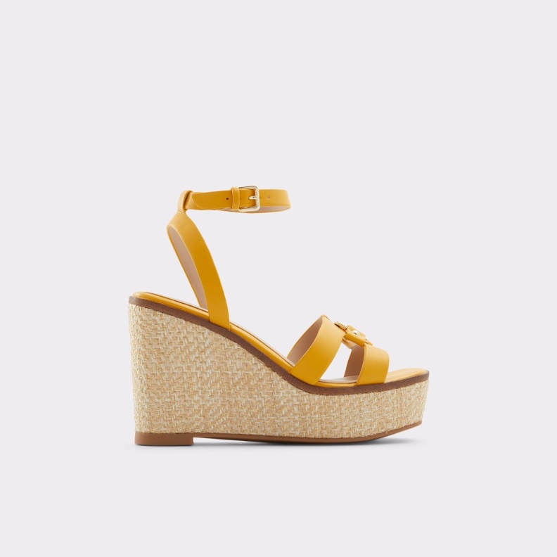 Fashion Yellow Onan Wedge Sandal Wedge Heel Aldo