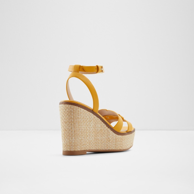 Fashion Yellow Onan Wedge Sandal Wedge Heel Aldo